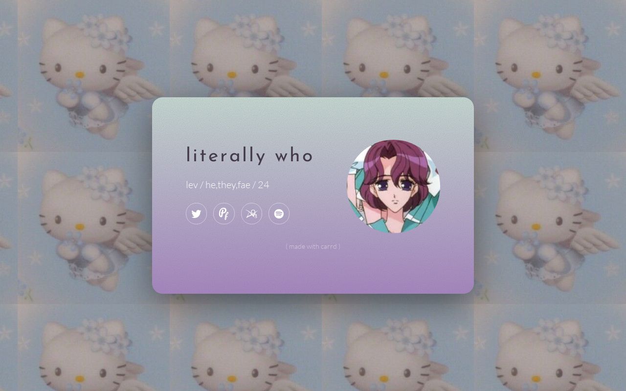Carrd profile picture for @peering